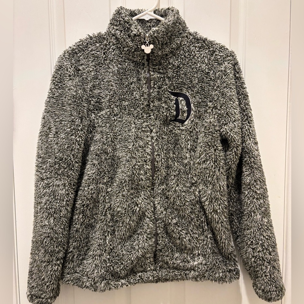 Disney Charcoal Fuzzy Jacket